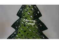 Green X'mas Tree Décor With Candle Holder